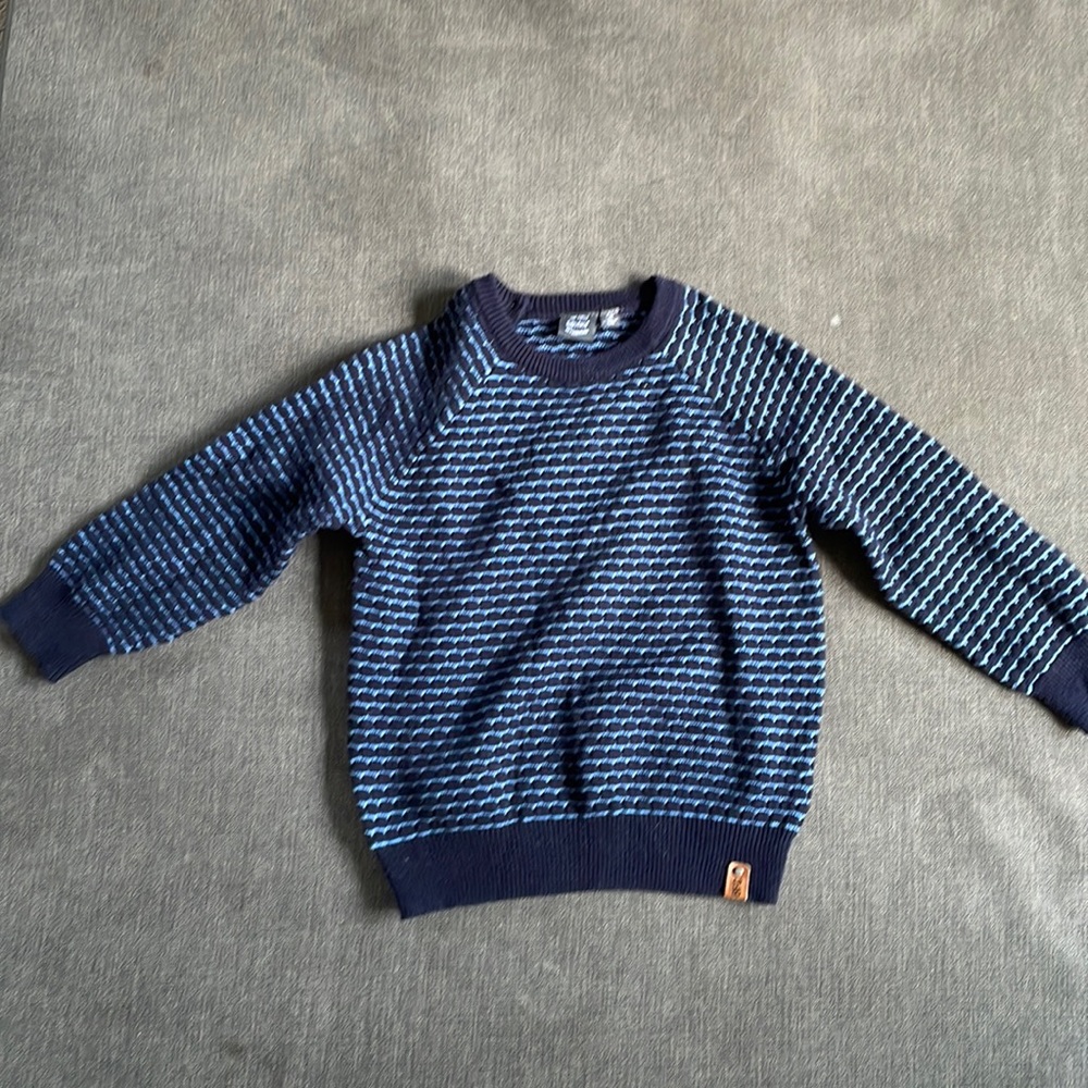 12 Month blue Babyface sweater